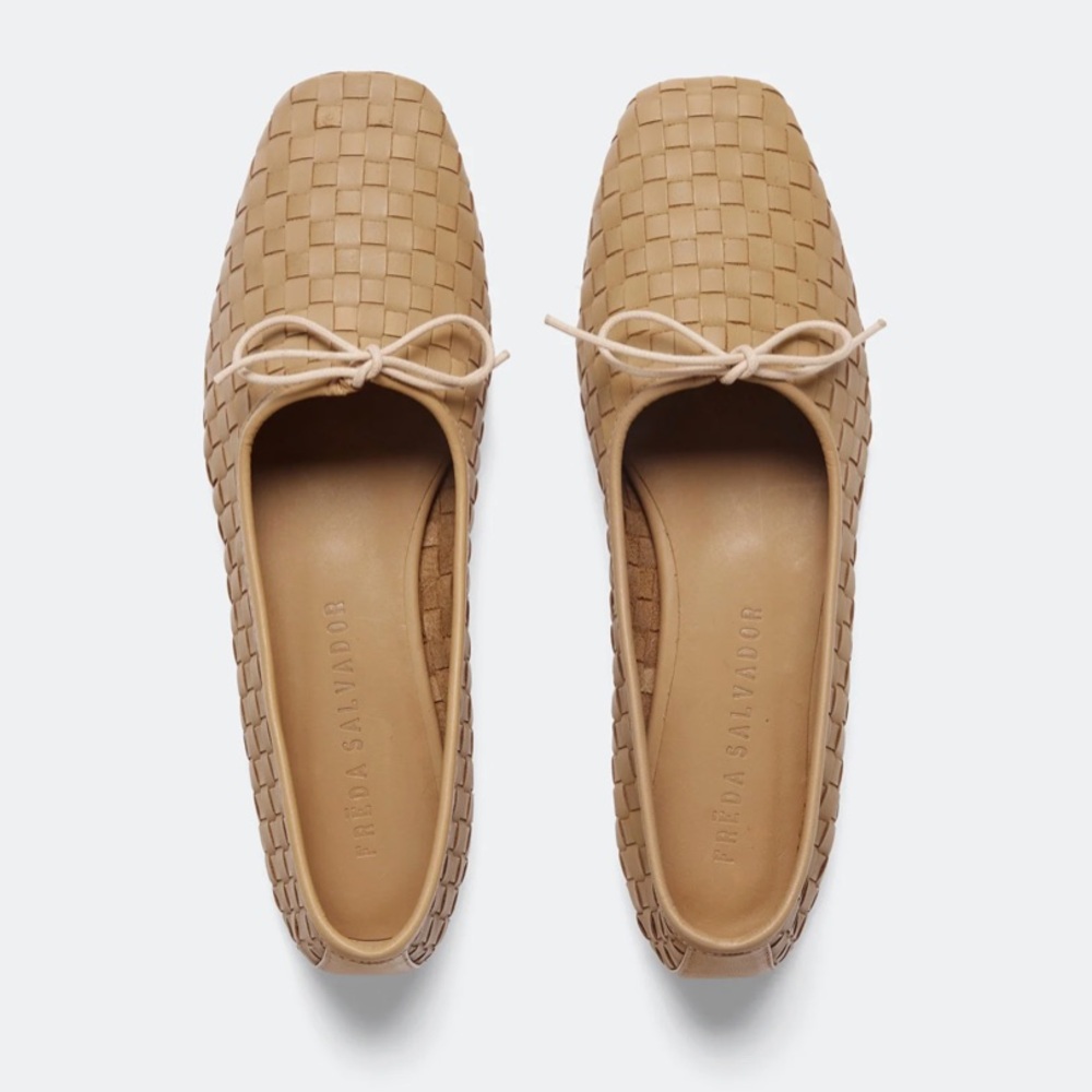 Freda Salvador Tan Jada Square Tow Ballet Flats